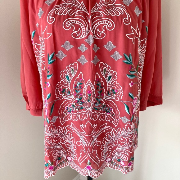 NWOT Soft Surroundings Sunrise Canyon Bella Top Size XL - Picture 9 of 11